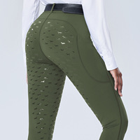SILUO Vêtements d'équitation personnalisés de haute qualité, faible MOQ, culotte d'équitation taille haute extensible dans quatre directions avec grip antidérapant en silicone pour cheval