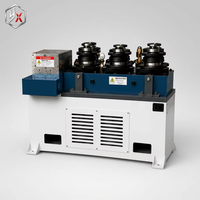 Máquina dobladora de tubos CNC de 9 rodillos de alta resistencia S09T-220, equipo hidráulico para conformado de tubos de acero con control PLC