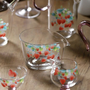 Oogishido Strawberry Glass <b>Tea</b> <b>Set</b> High Borosilicate Heat Resistant Gaiwan Teacup Fair Cup Spring 2024 Collection - Product Image 2