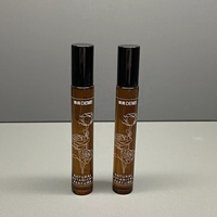 Botella de Perfume de vidrio grueso de lujo de 10ml, rociador de aluminio negro, serigrafía, estampado en caliente, difusor de embalaje, uso de capacidad de 30ml