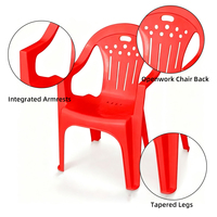 Chaise de jardin colorée pour l'extérieur, mobilier domestique, chaise en plastique PP, chaise de banquet, chaise de plage – Approvisionnement direct usine