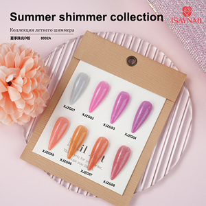 Colección de <span class=keywords><strong>Brillo</strong></span> Estilo Verano ISAYNAIL, 18 Colores de Polvo Acrílico Brillante para <span class=keywords><strong>Uñas</strong></span>, Alta Calidad, Larga Duración, Color Caramelo - Product Image 5