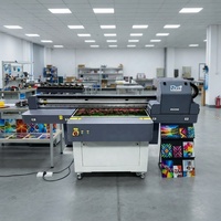 6090 UV Flatbed Digitale 3D Inkjet Printer voor glas, keramiek, tegels, hout en metaal printmachine