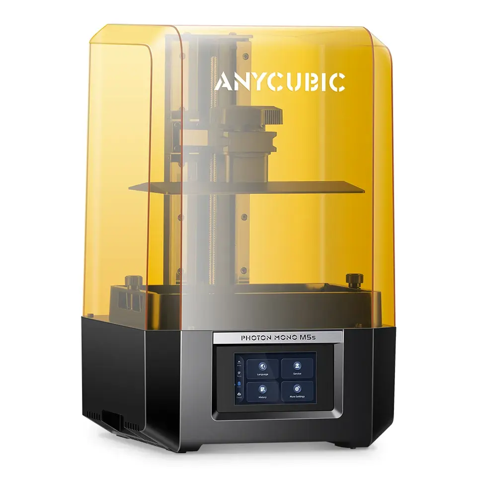 Anycubic Photon Mono M5S 12K nhựa 3D máy in 10.1 "Màn hình LCD đơn sắc thông minh san lấp mặt bằng miễn phí 3x Tốc độ in nhanh hơn