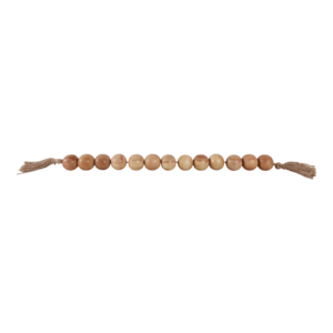 Ghirlanda di perline in legno con nappe decorative per l'arredamento della casa e dettagli per la decorazione di bagni, uffici e soggiorni - Product Image 2