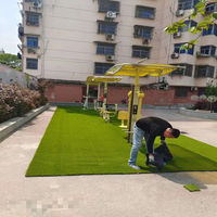 Produk baru rumput buatan terbaik emas pilihan rumput buatan rumput palsu hanwei rumput buatan 45mm