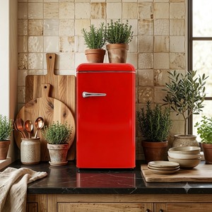 Réfrigérateur compact vintage 90L à faible bruit, porte simple, prix direct usine pour usage domestique ou hôtelier - Product Image 5