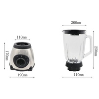 Pencampur buah elektrik 5 kecepatan, blender makanan elektrik komersial dapur rumah tangga, Juicer buah 5 kecepatan