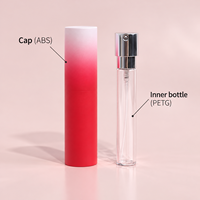 Flacon testeur de parfum mini 10 ml en PETG, tube pulvérisateur transparent rechargeable, atomiseur d'échantillon pour parfum