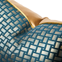 Housses de coussin vertes de luxe géométriques 18x18 pouces Housses de coussin décoratives de ferme pour la décoration intérieure
