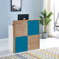 Bureau d'accueil moderne en bois durable et écologique pour usage commercial, bureaux, hôtels et centres commerciaux - Bureau d'accueil multifonctionnel