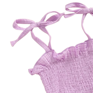 Combinaison d'été sans manches en tricot écologique respirant pour filles, longueur genou - Product Image 4