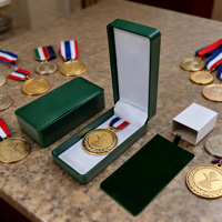 Cajas de Papel de Alta Calidad para Medallas, Estuche para Regalo, Joyería, Collares, Caja de Empaque para Colección