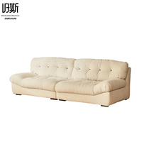 Canapé d'angle carré inclinable trois places de style italien en flanelle, design de luxe léger, écologique, pour petits espaces, appartements, salle de sport