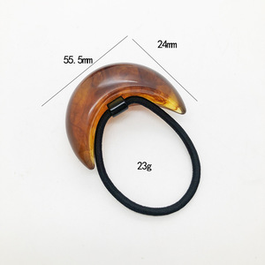 Diadema para cola de caballo, accesorio para el cabello vintage, cuerda para el cabello, banda de goma, cuerda para el cabello, cola de caballo atada con resina, en forma de U - Product Image 6