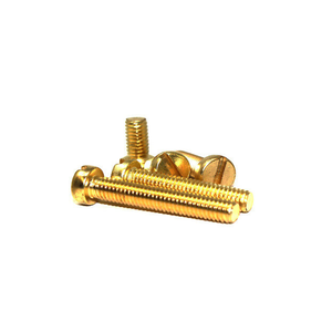 High Quality Brass Cheese Head <b>Screw</b> Type Slotted Drive Corrosion Resistant Fasteners for Industrial Use - Product Image 6