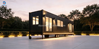 Conteneur maritime modulaire personnalisable pour habitation, structure en acier extérieure avec panneaux sandwich pour bureau