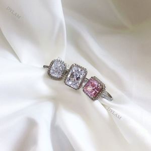 Nouvelles arrivées Dylam, vente chaude, sans MOQ, bagues de mariage pour femmes de luxe de haute qualité avec pierres CZ 8A, bagues en argent sterling S925, bijoux - Product Image 6