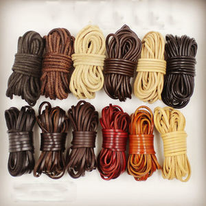 Bahan Kerajinan Tangan DIY Deepeel CD008 Tali Kulit Sapi Lapis Pertama untuk Kalung dan Sabuk, Tali Kulit Asli - Product Image 2