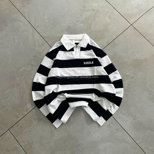 Camisas de Verano a la Moda, Diseño Personalizado, Camisas Esenciales, Ropa Urbana Informal, Camisas a Rayas, Camisas Polo Holgadas de Gran Tamaño para Hombre - Product Image 2