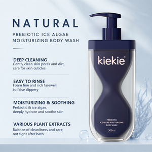 Gel Douche Hydratant Profond aux Algues Glaciaires et Extraits Prébiotiques, Réparation de la Barrière Cutanée, Pour Peaux Sensibles, Adultes, 500ml - Product Image 3