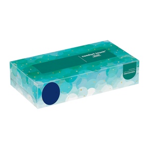 Pañuelos faciales 2 capas 100 hojas/caja, suave y duradero, cajas planas de pañuelos faciales para negocios, hogar, oficina, tienda, Viajes - Product Image 4