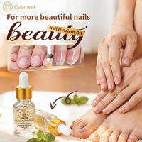 Huile pour cuticules naturelle 24k avec vitamine E et huile de graines de fruits, parfum fruité revitalisant, flacon compte-gouttes de 15 ml pour les soins des ongles en salon