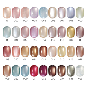 ชุดสีเจลยูวีสำหรับทำเล็บลายตาแมว 36 สี รุ่น <span class=keywords><strong>Moonlight</strong></span> Cat Eye  รองรับการผลิตแบบ ODM/OEM  รับผลิตแบรนด์ส่วนตัว  ออกแบบขวดได้ตามต้องการ - Product Image 1