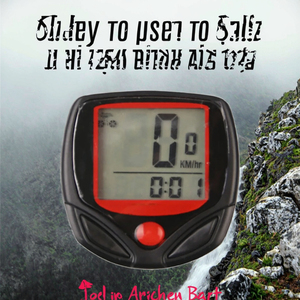 Compteur de vélo numérique LCD étanche avec chronomètre et affichage numérique pour le cyclisme - Product Image 2