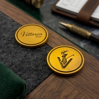 Marqueur de balle de golf personnalisé en métal gaufré 30 mm, durable, écologique, rond, type pièce de monnaie, accessoires de golf professionnels, vente en gros