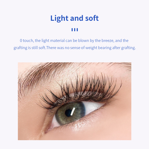 Glamlash Ellipse phẳng lông mi mở rộng lông mi phẳng bán vĩnh viễn cá nhân mềm Mẹo Trọng lượng nhẹ Ellipse phẳng lông mi - Product Image 4