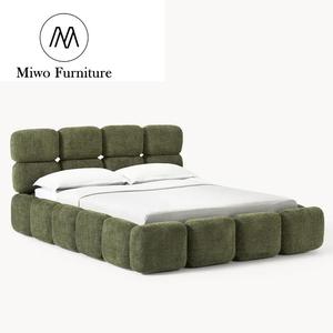 Struttura <span class=keywords><strong>Letto</strong></span> dal Design Moderno per Camera da <span class=keywords><strong>Letto</strong></span> in Tessuto Teddy Bouclé Bianco Colore Modificabile <span class=keywords><strong>Letto</strong></span> Imbottito King Size <span class=keywords><strong>Matrimoniale</strong></span> per Hotel - Product Image 5