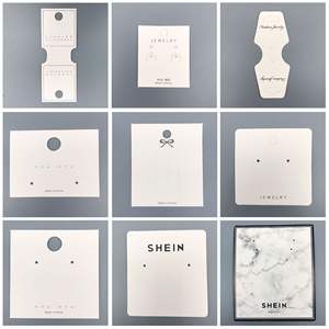 Papel personalizado para pendientes Cartón Tarjetas de joyería Embalaje Impresión Tarjetas de exhibición de joyería - Product Image 3