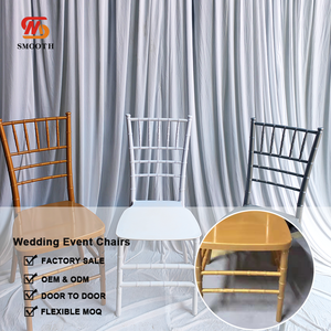 LEDA Wholesale Banquet <b>Outdoor</b> Hotel Decorations Gold Detachable Plastic <b>Chairs</b> for Dining Events - Product Image 2
