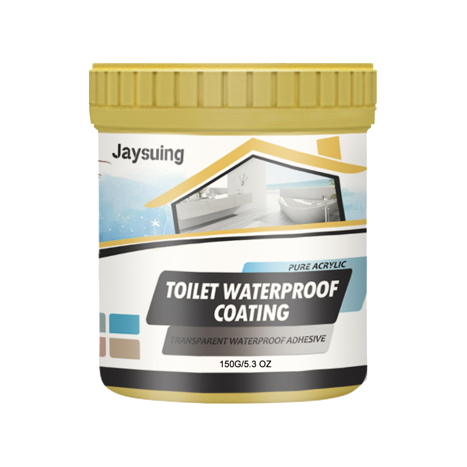 Jaysuing Transparent Waterproof Adhesive Sealant Leak-Proof External Wall Paint for Brick Toilet Leak Waterproofing Materials