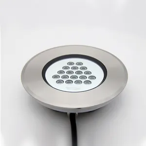 18w 36w Ip68 Waterproof Stainless Steel Rgb Remote Control Underwater Garden Underground Pool Led Deck Light For Garden