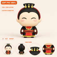 Figurines en PVC souple ODM : Couronne Hanfu, Personnage Officiel Ancien en Vinyle pour Magasin de Cadeaux