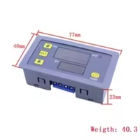 T3230 Relai Penunda Waktu Digital Tampilan LED Ganda Pengatur Waktu Siklus AC/DC 12V 24V 110-220V 0-999s/m/jam Sakelar 20A