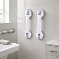Barres d'appui de douche modernes amovibles en alliage d'aluminium antidérapantes de bonne qualité, capacité 100 kg, finition brute écologique pour salle de bain