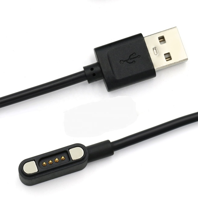 Magnetic Connector Pogo Pin Male Female USB Power Charge Cable