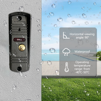 Interphone vidéo HD 1080P WiFi Tuya avec écran 7 pouces, réponse mains libres, boutons tactiles, sonnette de porte, contrôle d'accès, analogique 4 fils