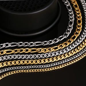 KRKC Personalizza Mens Gioielli In Acciaio Inossidabile 3 millimetri 20 pollici Catena Della Corda Sfera Cavo <span class=keywords><strong>Franco</strong></span> 18K Oro Argento Catena commercio All'ingrosso della collana - Product Image 3