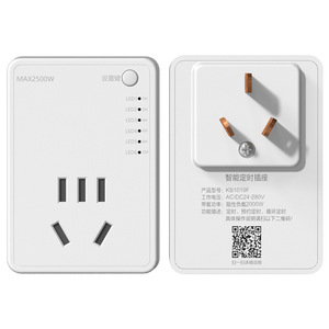 Smart Timer <b>Socket</b> With Auto Power Off And Charging Protection For Universal Use CN Plug Plastic Material - Product Image 3