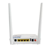Peralatan Fiber Optik EPON GPON KMD GM220S ONU 1GE+3FE 2.4GHz Wi-Fi Bekas, Konektor SC/UPC, DC 12V, WiFi Rumah