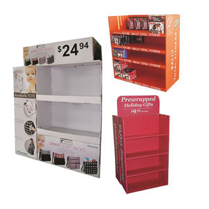 Custom Cardboard Retail Beverage Snacks Floor Display Stand Customized Juice <b>Wine</b> Water Bottle Drink Display <b>Rack</b> - Product Image 3