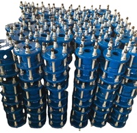 Raccord de tuyauterie en fonte ductile à double bride, surface lisse, pour plomberie, couplage de tuyaux d'eau, démontable