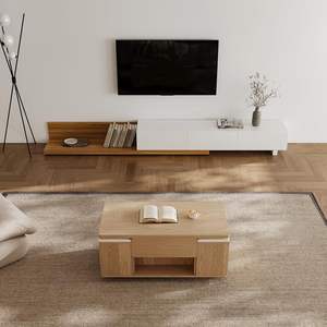 <span class=keywords><strong>Table</strong></span> <span class=keywords><strong>basse</strong></span> moderne naturelle <span class=keywords><strong>relevable</strong></span> 4 en 1 rangement <span class=keywords><strong>pliable</strong></span> et roulettes salle à manger salon <span class=keywords><strong>table</strong></span> d'extrémité carrée multifonctionnelle - Product Image 3