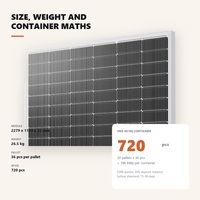 Panneau solaire monocristallin 550W 560W 144 cellules, module PV haute efficacité pour projets commerciaux
