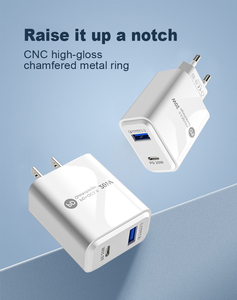 Nave per <span class=keywords><strong>turchia</strong></span> 20W PD caricabatterie da viaggio caricabatterie PD e Qc3.0 porta caricatore veloce per iphone 15 Pro <span class=keywords><strong>adattatore</strong></span> di alimentazione - Product Image 5