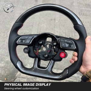 Volante de Fibra de Carbono con LED Completo para <span class=keywords><strong>Audi</strong></span> <span class=keywords><strong>A3</strong></span> A4 B9 A5 RS3 RS4 RS5 S3 S4 S5 S6 S7 RS6 RS7 B8.5 B8 R8 TTRS TTS TT Q3 - Product Image 5